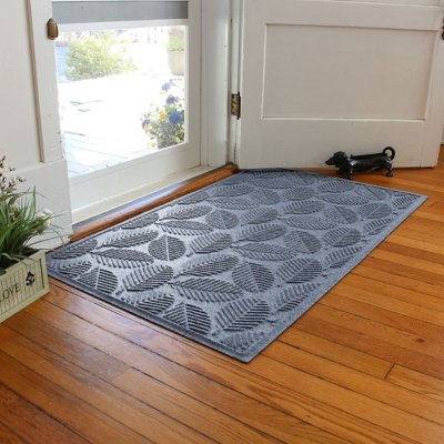 Waterhog Deanna 3' x 5' Doormat, Bluestone, large