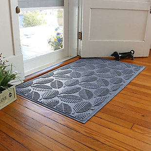 Waterhog Deanna 3' x 5' Doormat, Bluestone, rollover