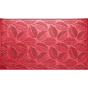 Waterhog Deanna 3' x 5' Doormat, Red, large
