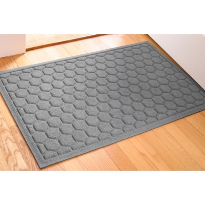 Waterhog Honeycomb 2' x 3' Doormat, Medium Gray, large