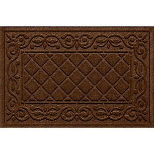 Waterhog Waterhog Tristan 2' x 3' Doormat, Dark Brown, large