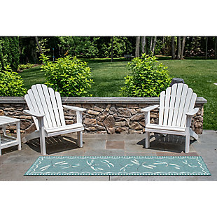 Casual and easy care, our Flying Beauty rug is a perfect decorating solution either indoors or outdoors. Wilton woven of 100% polypropylene fibers, it can be hosed off for easy cleaning. Fibers are UV stabilized to minimize fading. Wilton woven of weather-resistant polypropylene, this flatwoven collection has subtle and natural beauty. There is no need to sacrifice style with these versatile rugs. The low-profile nature of this rug offers a casual lifestyle look to use nearly anywhere inside or outside the home.Wilton woven for strength and durability | Regular vacuuming recommended | Made of polypropylene | Made with uv stabalized fibers to minimize fading | Imported