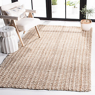 The Natural Fiber Rug Collection features an extensive selection of jute rugs, sisal rugs and other eco-friendly rugs made from innately soft and durable natural fiber yarns. Subtle, organic patterns are created by a dense sisal weave and accentuated in engaging colors and craft-inspired textures. Many designs made with non-slip or cotton backing for cushioned support. Hand-loomed construction | Made of 100% jute | Imported