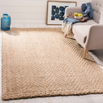 Flash Furniture Natural Fiber Jute Area Rug 8' x 10' - Indoor Jute Rug -  Natural Area Rugs