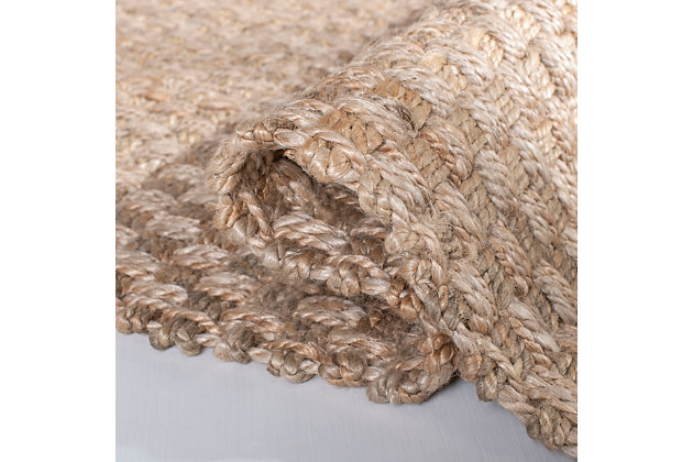 The Natural Fiber Rug Collection features an extensive selection of jute rugs, sisal rugs and other eco-friendly rugs made from innately soft and durable natural fiber yarns. Subtle, organic patterns are created by a dense sisal weave and accentuated in engaging colors and craft-inspired textures. Many designs made with non-slip or cotton backing for cushioned support. Handwoven | Made of 100% jute | Imported