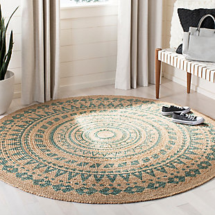 The Natural Fiber Rug Collection features an extensive selection of jute rugs, sisal rugs and other eco-friendly rugs made from innately soft and durable natural fiber yarns. Subtle, organic patterns are created by a dense sisal weave and accentuated in engaging colors and craft-inspired textures. Many designs made with non-slip or cotton backing for cushioned support. Handwoven construction | Made of 100% jute pile | Imported