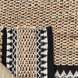 Think coastal living and casual beach house style with rugs so classic they'll even work in the city. Safavieh's natural fiber rugs are soft underfoot, textural, natural in color and woven of sustainably harvested sisal and sea grass, or biodegradable jute fibers twice-washed for unrivaled softness and beauty.Handwoven construction | Made of 95 % jute 5 % wool | Imported