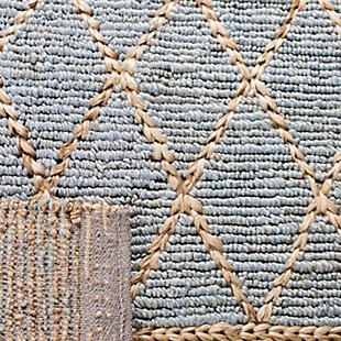 The Natural Fiber Rug Collection features an extensive selection of jute rugs, sisal rugs and other eco-friendly rugs made from innately soft and durable natural fiber yarns. Subtle, organic patterns are created by a dense sisal weave and accentuated in engaging colors and craft-inspired textures. Many designs made with non-slip or cotton backing for cushioned support. Handwoven construction | Made of 85% jute, 15% cotton | Imported