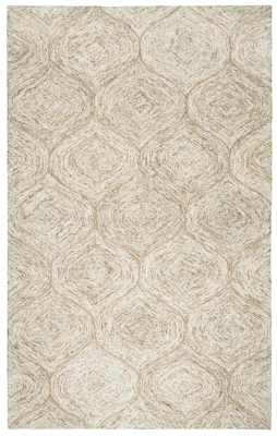 Alora Décor Alora Décor London Brown Modern 8x10 Rug, Brown, rollover