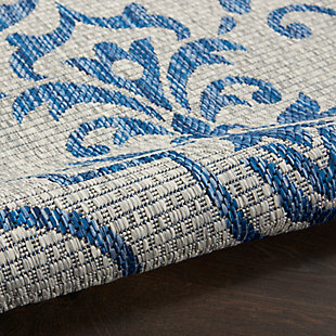 Stunning in its chic simplicity, the garden party collection of indoor/outdoor area rugs from nourison is flat woven for splendid tone, texture and durability. Featuring a range of marvelous neutral color palettes in classic and contemporary designs, these remarkable rugs will slip seamlessly into any setting. This indoor/outdoor area rug from nourison is flat woven from 100% polypropylene for a look and feel that is utterly unforgettable.Made of polypropylene | Suitable for indoor/outdoor use | Easy cleaning and maintenance - just rinse with hose and air-dry | Machine made with easy-care fibers | Colors may vary in appearance from sunlight to indoor lighting | Rug pad recommended | Due to the detailed construction of our rugs, both handmade and machine-made, sizes may vary by up to three inches in width or length | Imported