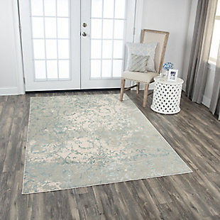 Rizzy Home Glamour 5'3" x 7'6" Power-Loomed Area Rug, Gray, rollover