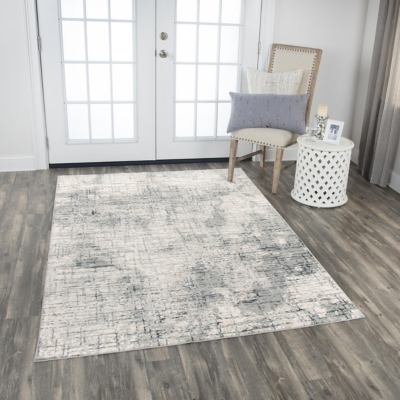 Rizzy Home Glamour 5'3" x 7'6" Power-Loomed Area Rug, Neutral, large