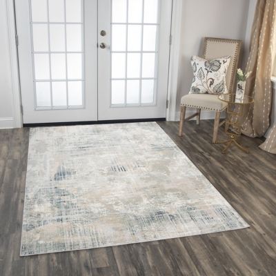 Rizzy Home Glamour 5'3" x 7'6" Power-Loomed Area, Gray, large