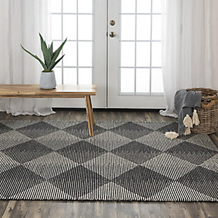 Rizzy Home Addison 5' x 7'6" Tufted Area Rug, Gray, rollover
