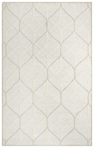 Rizzy Home Ava 5' x 7'6" Tufted Area Rug, Beige, large