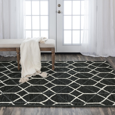 Rizzy Home Ava 5' x 7'6" Tufted Area Rug, Gray, rollover