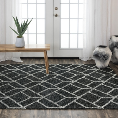 Rizzy Home Avondale 5' x 7'6" Tufted Area Rug, Gray, large