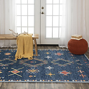 Rizzy Home Catawba 5' x 7'6" Tufted Area Rug, Blue, rollover