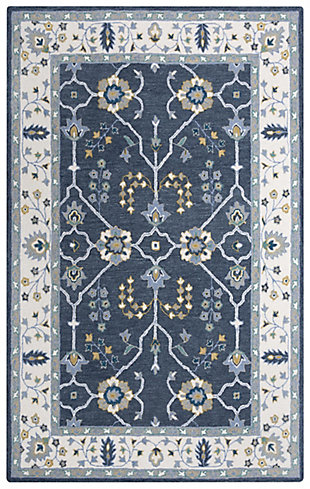 Rizzy Home Conley 5' x 7'6" Tufted Area Rug, Blue, large