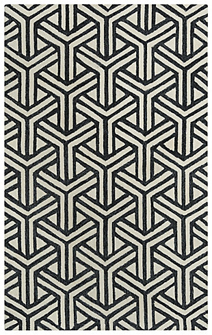 Rizzy Home Ellis 7'9" x 9'9" Tufted Area Rug, Black, large