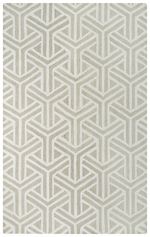 Each area rug in the Ellis collection is hand-tufted by a skilled artisan who has mastered the craft over the course of a lifetime. Constructed of 100% wool with a cotton and latex backing, these rugs are sure to endure years of use and provide years of enjoyment. The serene palate enhances the hand-trimmed edges to give this rug an elegant look and feel. Luxurious to the touch, this medium-size area rug features depth and dimension that takes your breath away. 100% Wool | Hand Tufted | Unique designs | Exclusive design