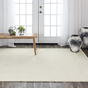 Rizzy Home Lofton 5' x 7'6" Tufted Area Rug, Ivory, rollover