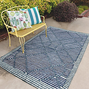 Rizzy Home Vista 5' x 7'6" Tufted Area Rug, Blue, rollover