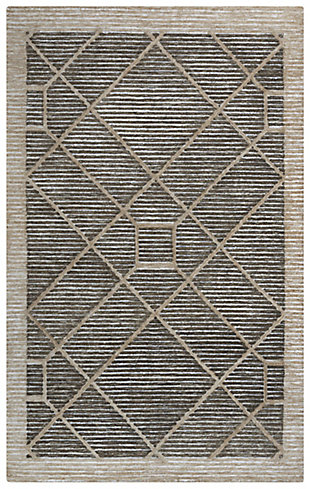 Rizzy Home Vista 5' x 7'6" Tufted Area Rug, Brown, large