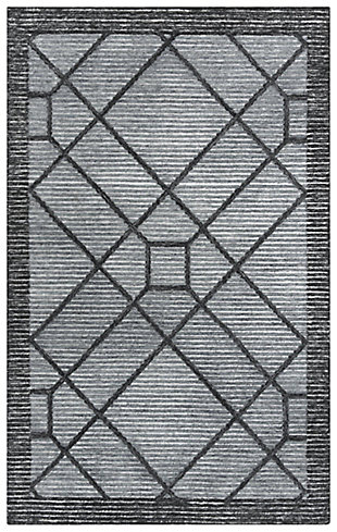 Rizzy Home Vista 5' x 7'6" Tufted Area Rug, Gray, large