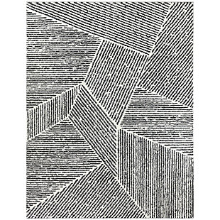 Balta Larsen Modern Stripe 5' 3" x 7' Area Rug, Charcoal Gray, large