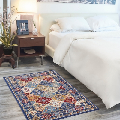 Nourison Nourison Grafix 3' x 5' Multicolor Bohemian Indoor Rug, Multi, rollover