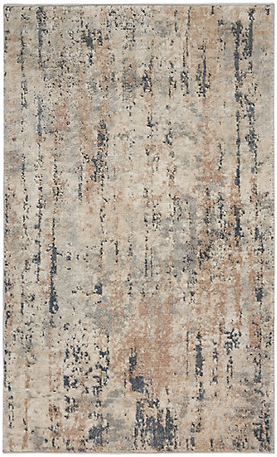 Nourison Quarry 3' X 5' Abstract Rug, Beige/Gray, large