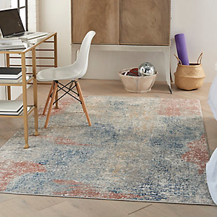 Nourison Quarry 5'3" X 7'3" Abstract Rug, Ivory/Multi, rollover