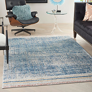 Nourison Quarry 3'9" X 5'9" Abstract Rug, Blue, rollover