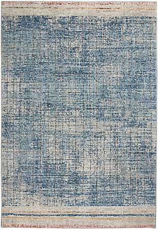 Nourison Quarry 3'9" X 5'9" Abstract Rug, Blue, large