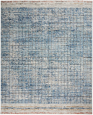 Nourison Quarry 7'10" x 9'10" Abstract Rug, Blue, large