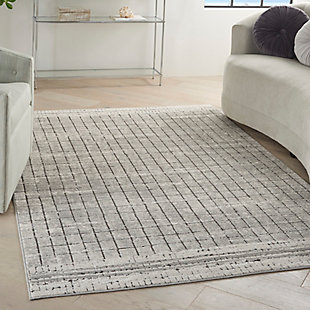 Nourison Quarry 3'9" X 5'9" Abstract Rug, Ivory/Gray, rollover