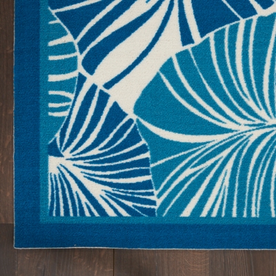 Waverly Curative 12 x 21 Blue Indoor/Outdoor Washable Throw