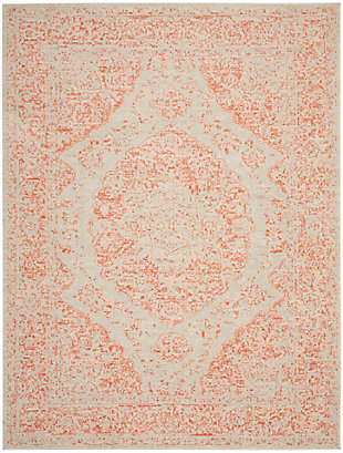 Nourison Tranquil 8' X 10' Center Medallion Rug, Ivory/Pink, large