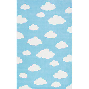 nuLOOM Cloudy Sachiko 5' x 8' Rug, Sky Blue, large