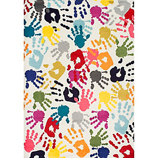 nuLOOM Pinkie Handprint 5' x 8' Rug, Multi, large