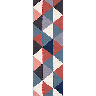 nuLOOM Bianca Triangles 2' x 6' Runner, Multi, large
