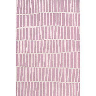 nuLOOM Hand Tufted Lemuel 6' x 9' Rug, Baby Pink, large