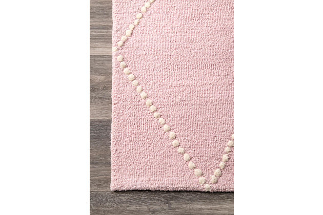Made from the finest materials in the world and with the uttermost care, our rugs are a great addition to your home.Hand tufted | Imported | Material: 100% wool | Backing: non-slip latex | Setting: indoor | Recommended rooms: nursery, playroom, bedroom, kids room