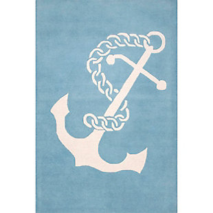 nuLOOM Hand Tufted Set Sail 3' x 5' Rug, Baby Blue, large