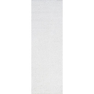 nuLOOM Gynel Contemporary Shag Area Rug, Snow White, large