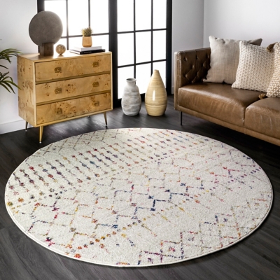 nuLOOM Moroccan Blythe Area Rug - 6' 7 x 9' Light Multi