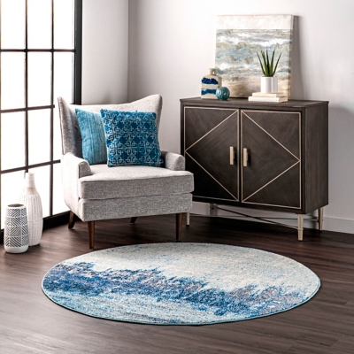nuLOOM Alayna Abstract Waterfall Area Rug, Blue, large