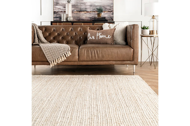 Made from the finest materials in the world and with the uttermost care, our rugs are a great addition to your home.Hand woven | Imported | Material: 100% jute | Backing: no backing | Setting: indoor | Recommended rooms: living room, dining room, bedroom