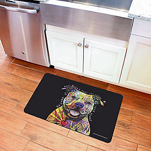 Bungalow Flooring Dean Russo Designs Pit Bull Heart 1'9" x 3' Mat, , rollover